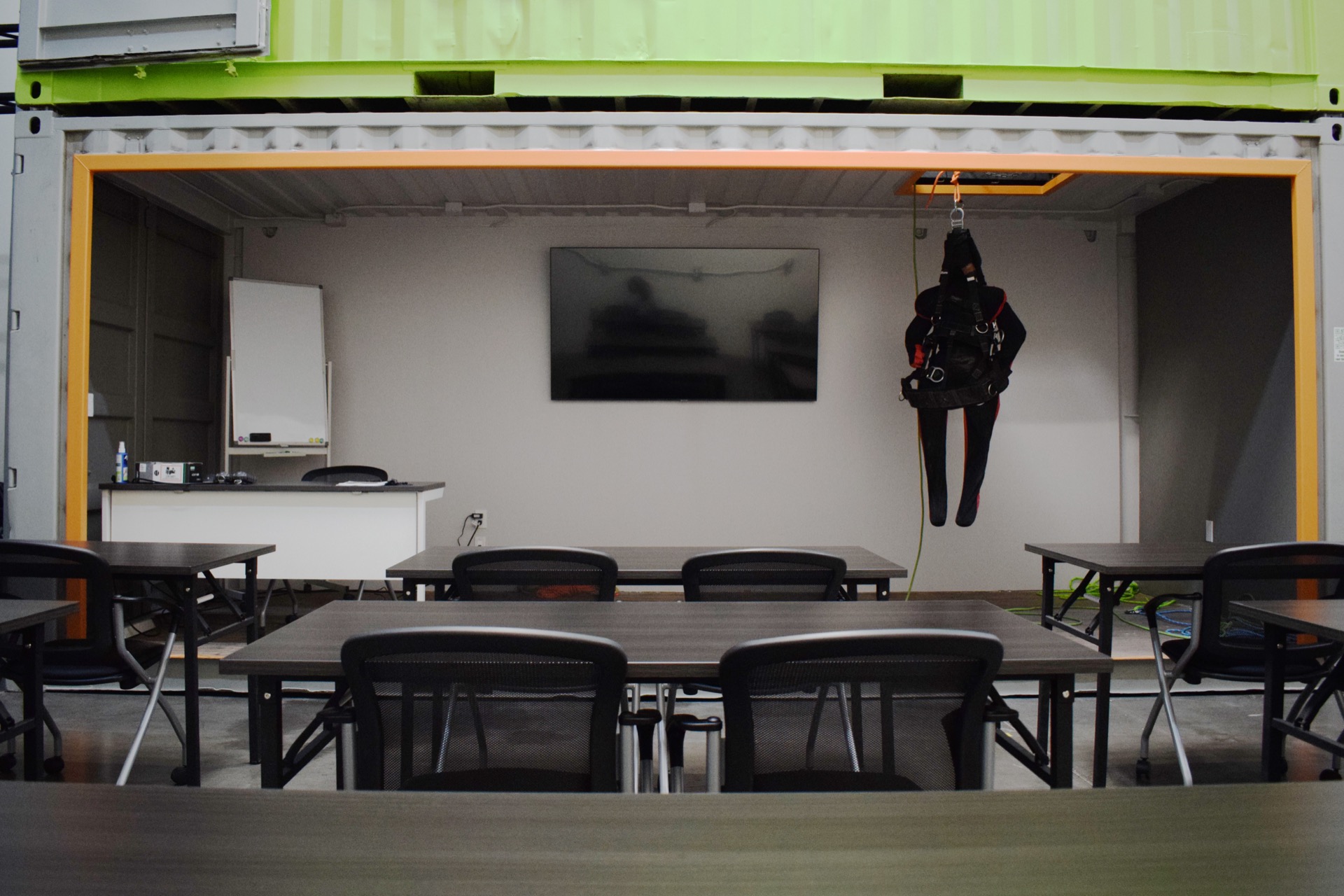 Container classroom at the Phoenix Safety Training Center