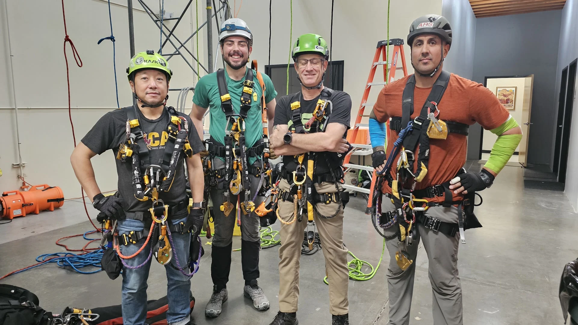 SPRAT rope access training graduates at PSTC