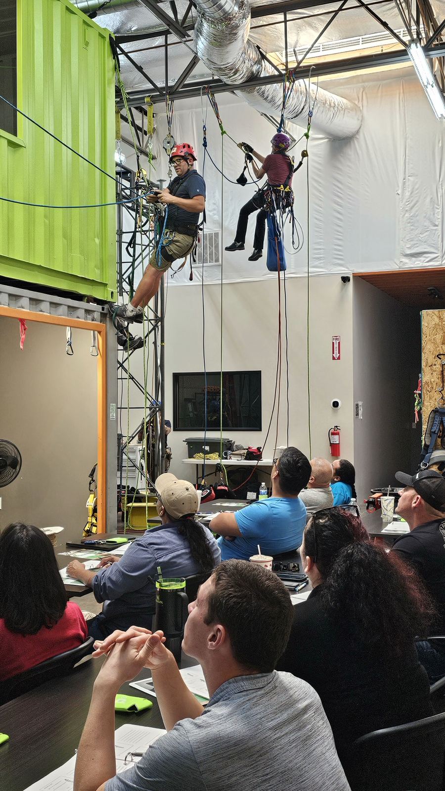Ropes and equipment at the Phoenix Safety Training Center